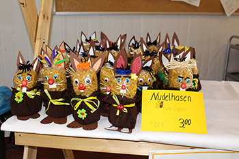 Nudelhasen auf dem Stand der Fleischtechnologie